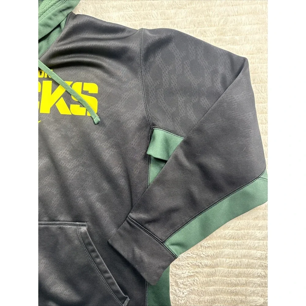 Nike Therma-Fit Oregon Ducks Hoodie Men's‎ Med Black/Green Sweatshirt Football